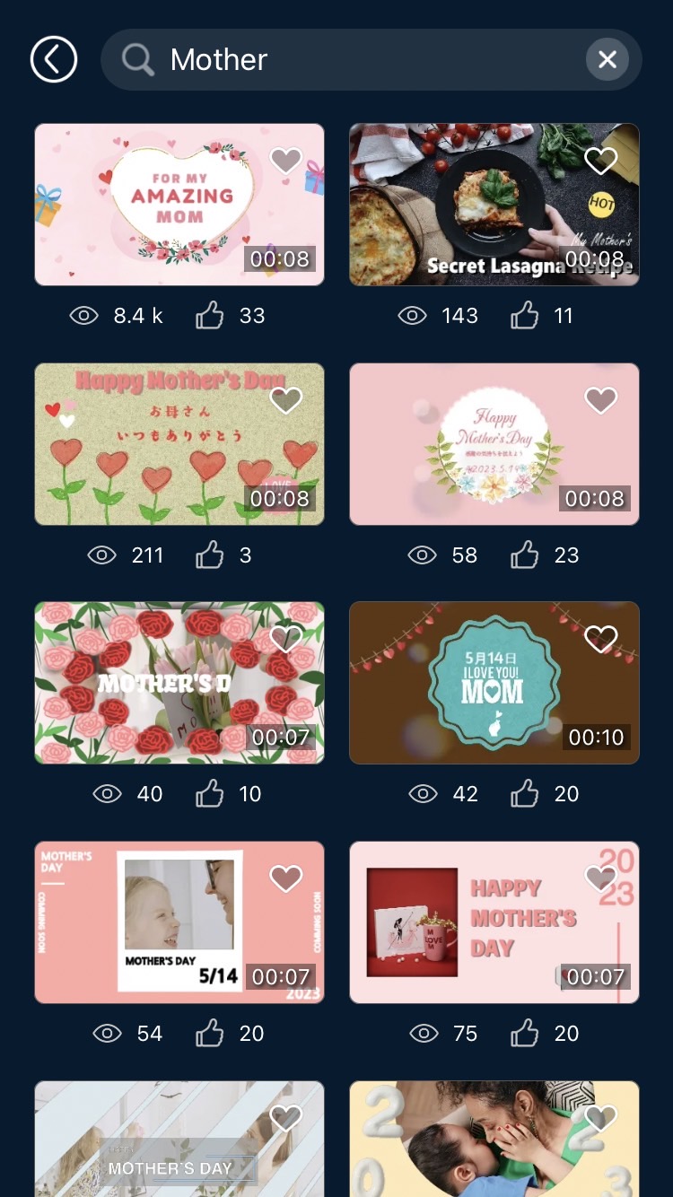 母親節影片片頭影片範本